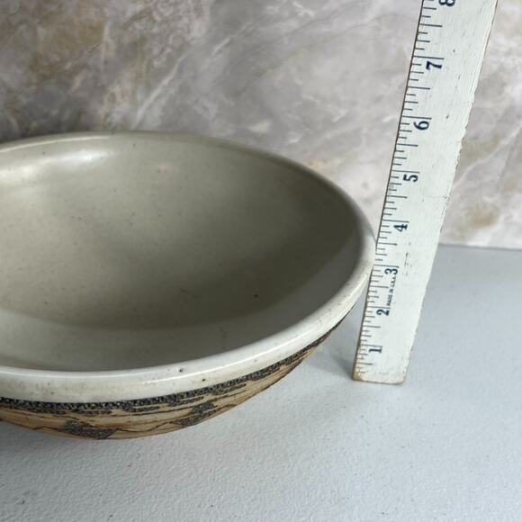 Andrea Winters Art Pottery Bowl 9.5" Folk Art Native American Pottery - Picture 4 of 15